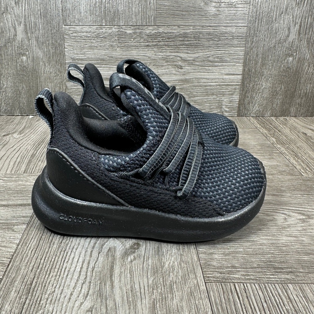 Adidas Lite Racer Adapt 7.0 Kids 6 Black Carbon Slip On Athletic NEW IE6399